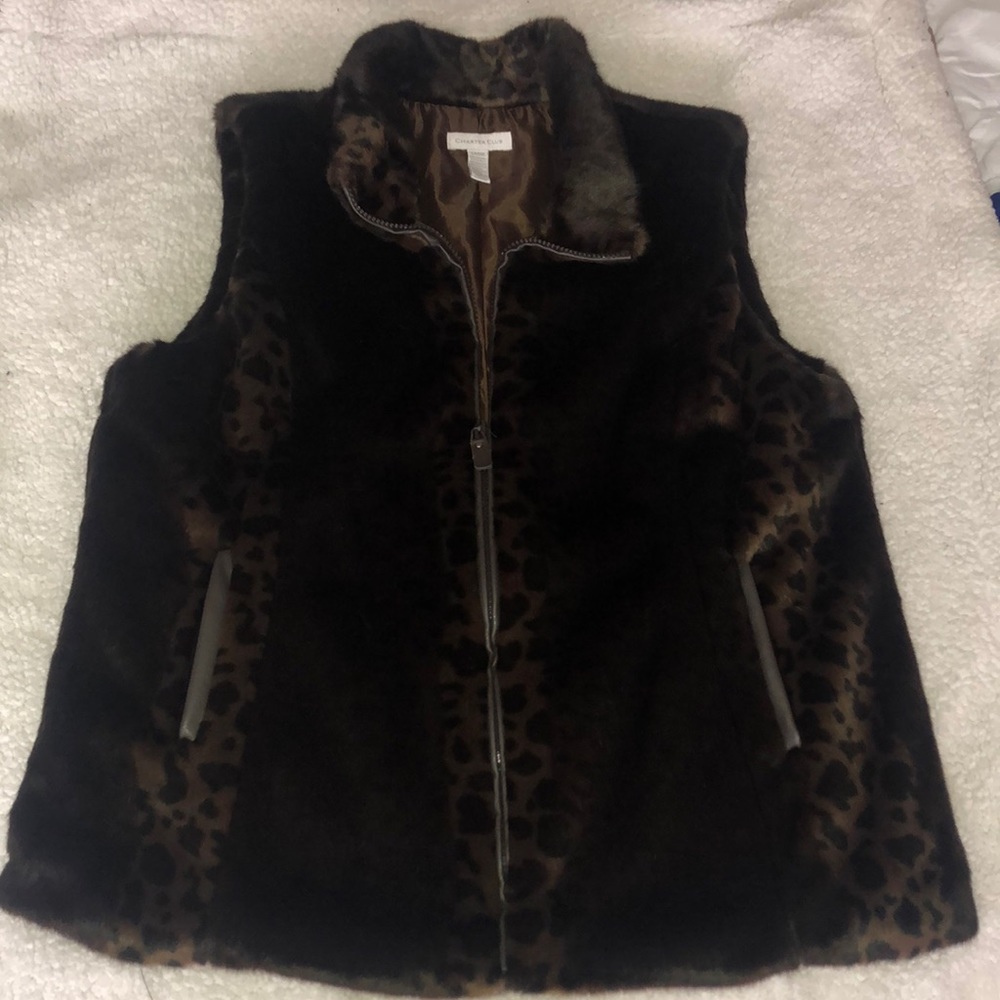 Faux fur vest